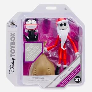 Disney Toy Box Figure Set Santa Jack Skellington & Teddy “NEW”